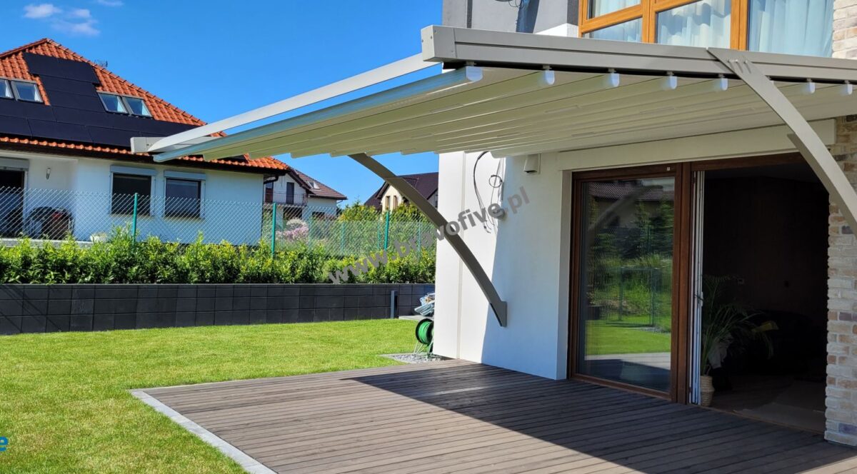 pergola z ruchomym dachem model MN1_10 Szczecin Warszewo