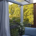 nowoczesne zadaszenie tarasu-pergola tarasowa, ścianka żaluzjowa, dach szklany, firany do zadaszenia nowoczesne zadaszenie tarasu-pergola tarasowa, ścianka żaluzjowa, dach szklany, firany do zadaszenia