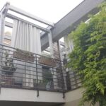 nowoczesne zadaszenie tarasu-pergola tarasowa, ścianka żaluzjowa, dach szklany, firany do zadaszenia nowoczesne zadaszenie tarasu-pergola tarasowa, ścianka żaluzjowa, dach szklany, firany do zadaszenia