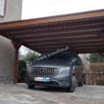 wiata garażowa - carport z drewna - drewniana wiata garażowa