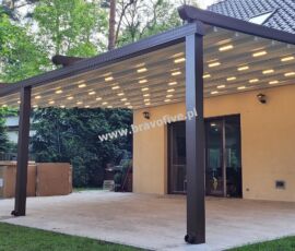 Pergola aluminiowa z otwieranym dachem