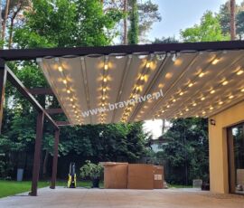 Pergola aluminiowa z otwieranym dachem