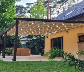 Pergola aluminiowa z otwieranym dachem
