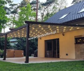 Pergola aluminiowa z otwieranym dachem