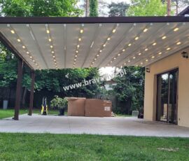 Pergola aluminiowa z otwieranym dachem