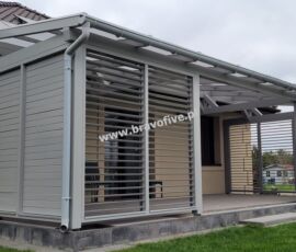 drewniane zadaszenie tarasu Szczecin, zadaszenie tarasu, pergola z poliwęglanem, pergola Szczecin, zadaszenie tarasu Wrocław, drewniana zabudowa tarasu, zadaszenie z ściankami żaluzjowymi, shuttersdrewniane zadaszenie tarasu Szczecin, zadaszenie tarasu, pergola z poliwęglanem, pergola Szczecin, zadaszenie tarasu Wrocław, drewniana zabudowa tarasu, zadaszenie z ściankami żaluzjowymi, shutters Drewniane zadaszenie tarasu + shuttersy