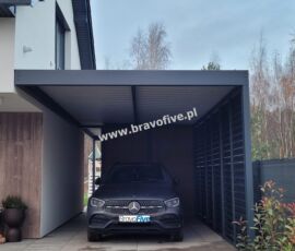 wiata stalowa jednostanowiskowa
